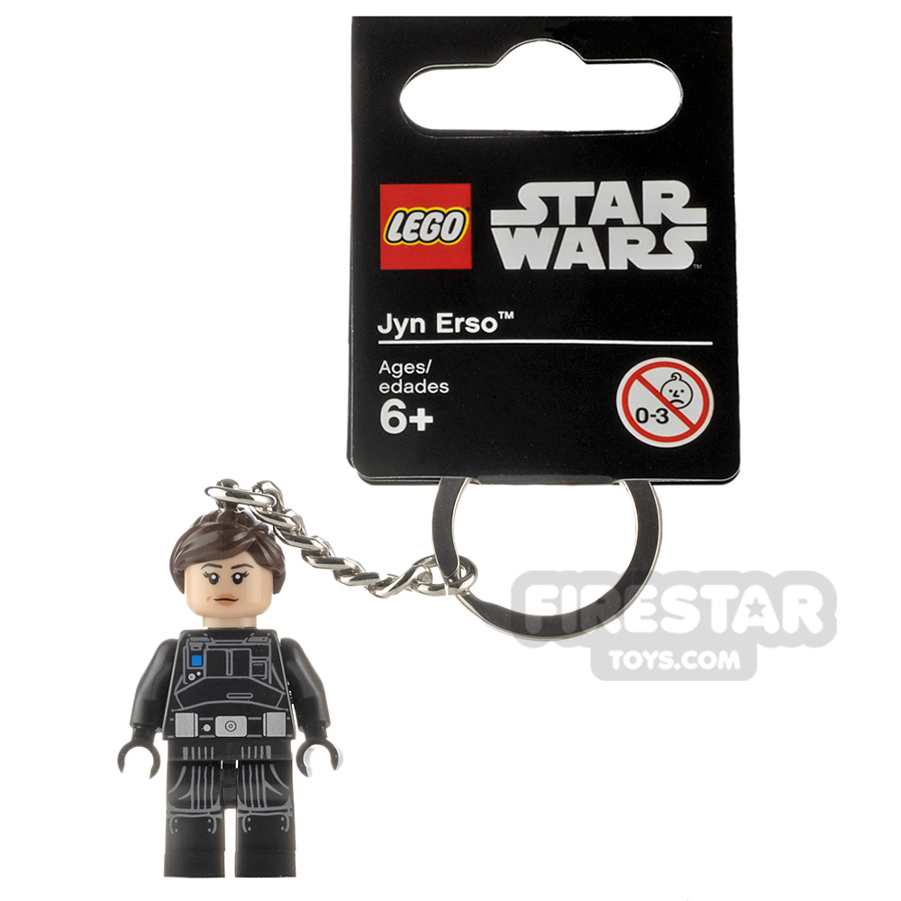 Lego Star Wars Jyn Erso Keychain Minifig NEW